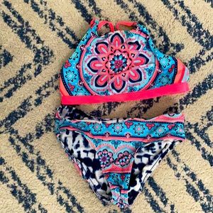 Girls reversible 2 piece swimsuit